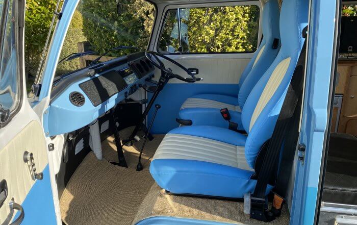 Campo's new interior ready to welcome guests. Meet Campo the VW campervan