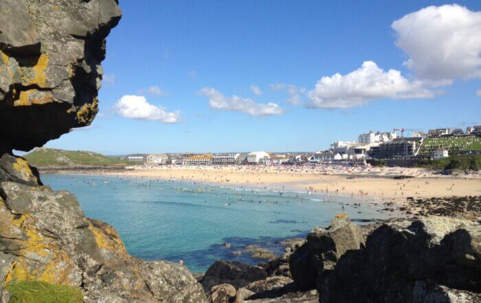 Looking towards the Tate gallery in St Ives