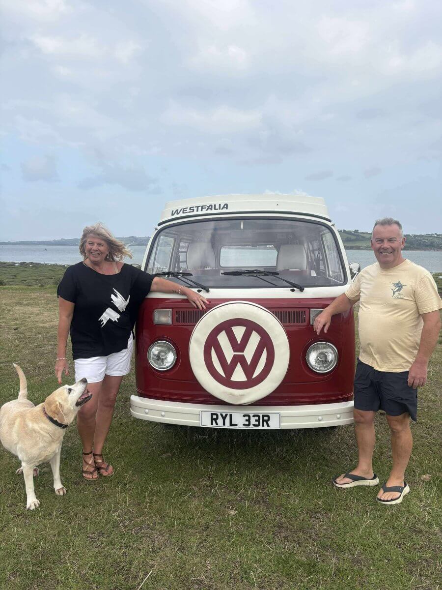 Ruby & both front page website Visit Padstow with Freebird Campervan Hire